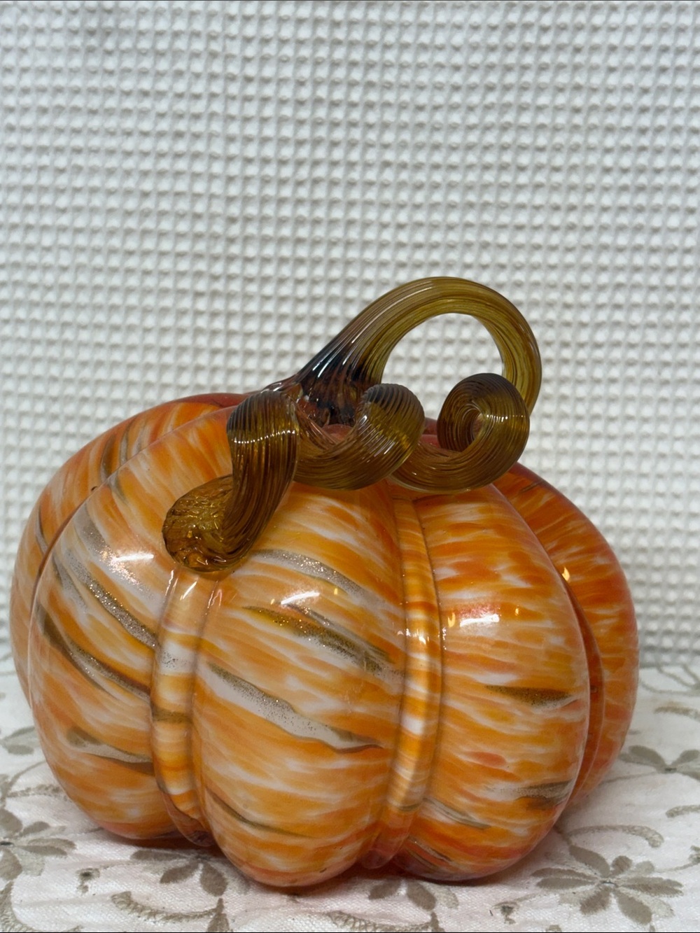 Pumpkin art glass